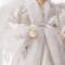 Glitzhome® 16" White Faux Fur Christmas Angel Tree Topper
